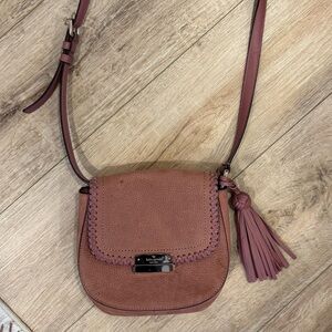 Kate Spade Mauve Crossbody Bag with Tassel